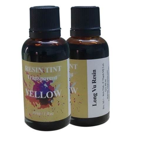  Màu Pha Epoxy Resin Tint Trong Suốt - Lọ 30ml - VÀNG - YELLOW 