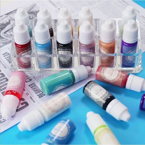  Bộ 10 Màu Pha Resin Dạng Đục - Màu Pha Resin Epoxy, Resin UV Cao Cấp 