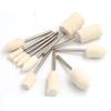 10 Đầu Nỉ Đánh Bóng Mini Cán 3mm, Đánh Bóng Trang Sức Resin