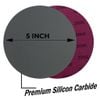 1 Tờ Giấy Nhám Tròn Silicon Carbide, Giấy Chà Nhám Nước Hoặc Khô Cao Cấp