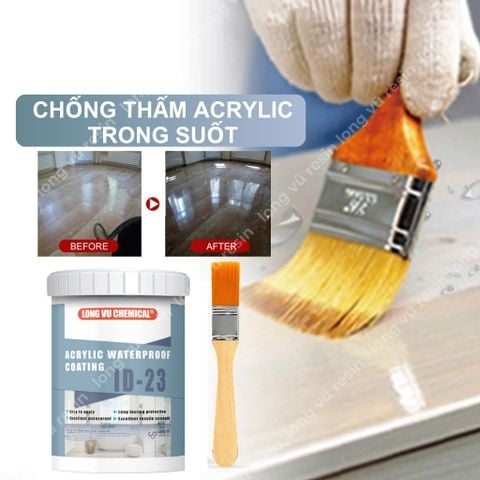  Keo Trong Suốt Chống Thấm, Keo Chống Thấm Nhà Vệ Sinh, Chống Dột, Tường Nhà, Gỗ Công Nghiệp - 1KG 