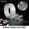 Băng Dính Nano 2 Mặt Trong Suốt, Chất Liệu Acrylic Dán Mọi Vật Dụng Dày 1mm