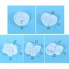 Bộ 5 Khuôn Silicon Làm Móc Khóa , Dây Chuyển Hình Dấu Chân Mèo - Ong - Trái Tim - Bướm - Tròn