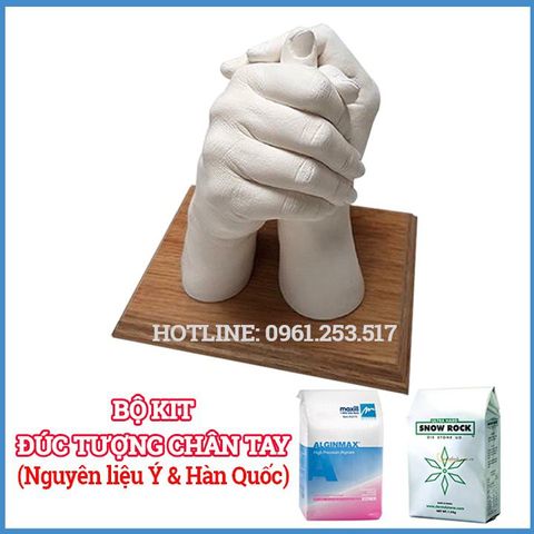  BỘ KIT Đúc tượng chân tay thạch cao - Hàng nhập khẩu Ý & Hàn Quốc 