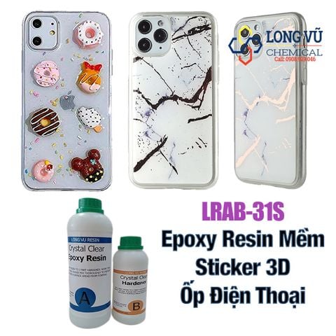  Soft Epoxy Resin  LRAB31S- Resin mềm làm ốp điện thoại - Phụ kiện trang trí handmade 