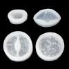 4PCS Silicone Pendant Mould Resin Carved Jade Lotus Flower Jewelry Making Tools