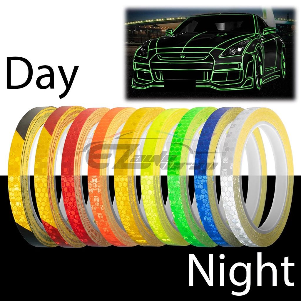 Băng Keo Phản Quang, Decal Phản Quang Dán Xe, Trang Trí Nhà Cửa ( Cuộn 8m )-COMBO 5 CUỘN