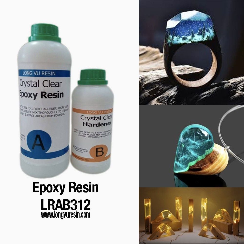 Nhựa Epoxy Resin 1kg trong suốt loại cứng cao cấp nhập khẩu