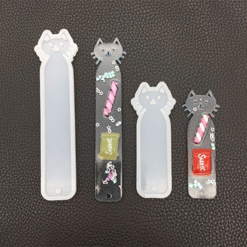 Khuôn Silicone Hình Mèo Đánh Dấu Trang Sách
