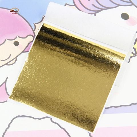  ( LOẠI GIÒN) 1000 lá vàng dát vàng, nguyên liệu slime cao cấp 