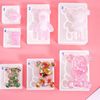 Set 7 Khuôn Silicon Hình Gấu Teddy Đáng Yêu Làm Đồ Trang Sức Handmade