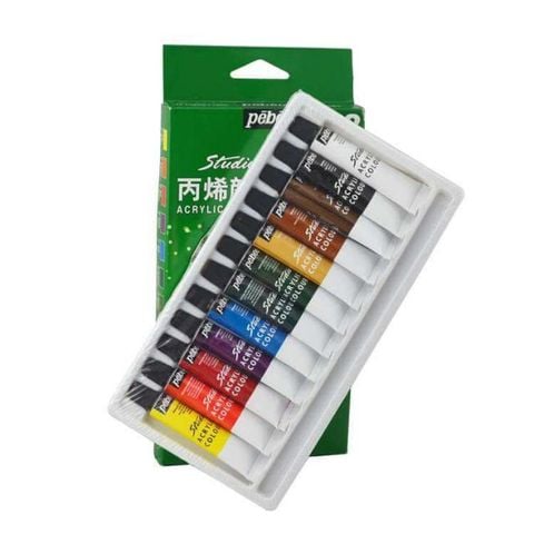  Màu Acrylic Pebeo 12 tuýp chuyên dùng để vẽ 