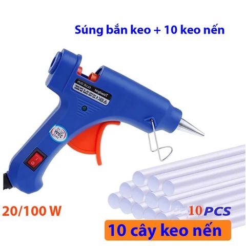  Máy Bắn Keo Nến, Súng Bắn Keo Silicone, Keo Nến - 100W 