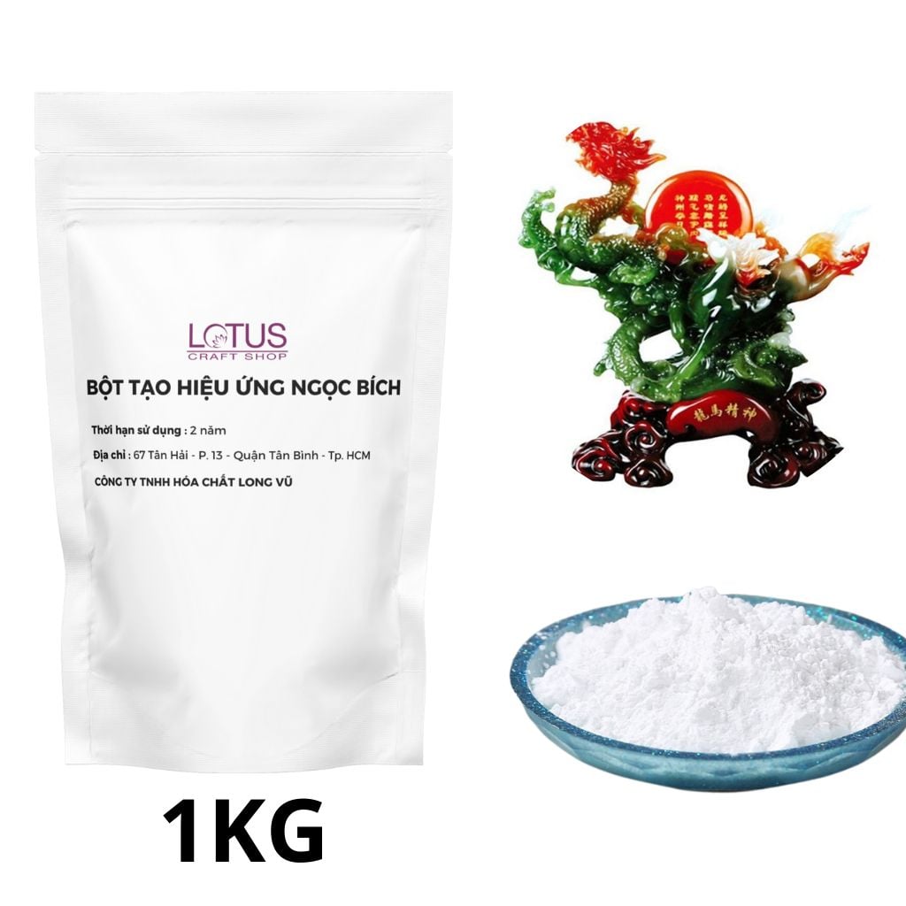 Bột Tạo Hiệu Ứng Ngọc Bích, Bột Đúc Resin Tạo Màu Ngọc Bích - 1kg