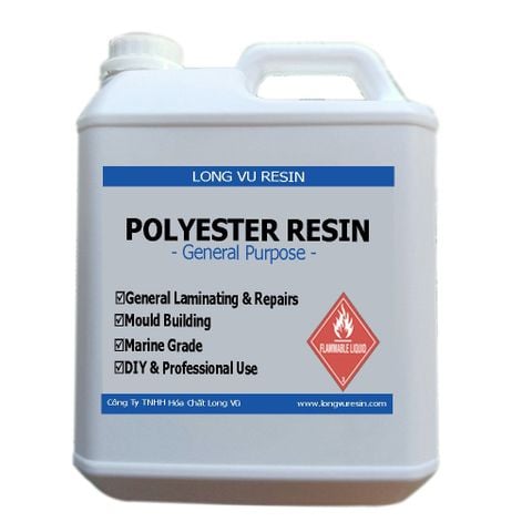  Nhựa composite - Keo Polyester resin - Keo Hồng - 1KG 