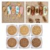 Bộ 6 Chai Cát Vỏ Sò - Sao Biển Trang Trí Handmade