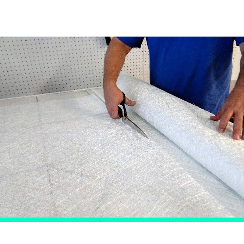 Vải Thủy Tinh - Sợi Thủy Tinh - Vải MAT 300 Làm Khuôn Composite 1Mx1M