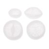 4PCS Silicone Pendant Mould Resin Carved Jade Lotus Flower Jewelry Making Tools