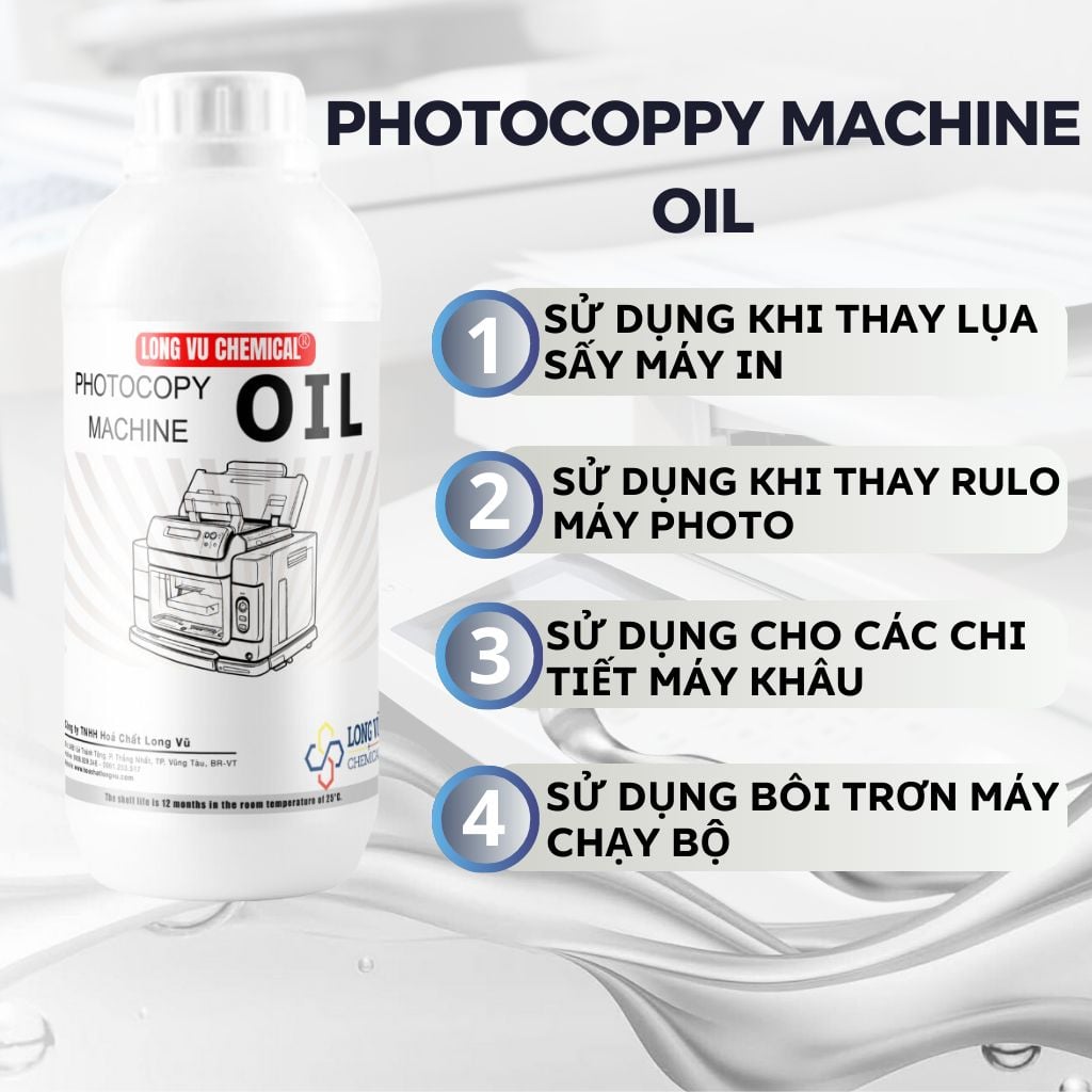 Dầu Silicon Dùng Cho Máy Photocopy, Máy In Chuyên Dụng - 1L