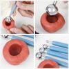 Bộ Dụng Cụ 4 Món Tạo Hình Đất Sét Đầu Bi Bằng Inox
