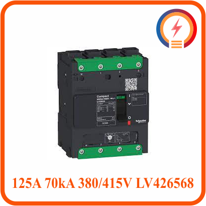  MCCB 4P 125A 70kA 380/415V LV426568 Schneider 