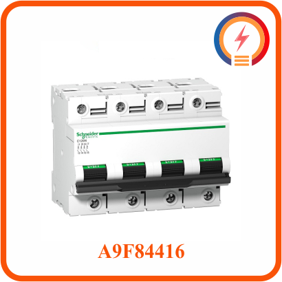  MCB 4P 16A 10kA (IC60H) A9F84416 Schneider 