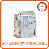  Máy Cắt ACB AE3200-SW 4P 3200A 100kA FIX Mitsubishi 