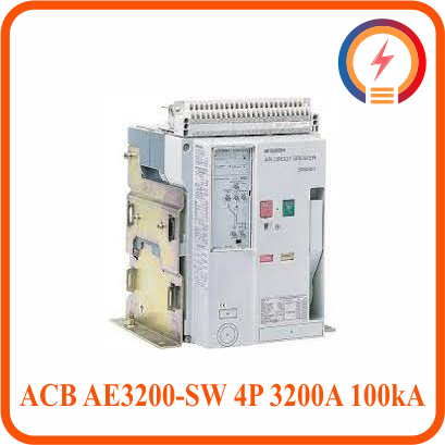  Máy Cắt ACB AE3200-SW 4P 3200A 100kA FIX Mitsubishi 