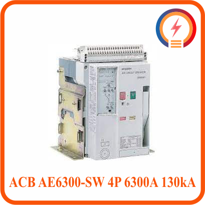  Máy Cắt ACB AE6300-SW 4P 6300A 130kA FIX Mitsubishi 