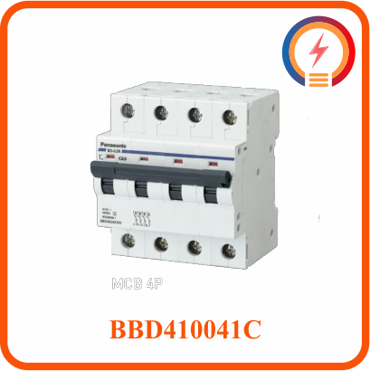  Cầu dao tép 4 cực 100A 10kA BBD410041C 