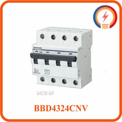  Cầu dao tép 4 cực 32A 6kA BBD4324CNV 