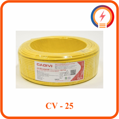  Dây điện lực hạ thế Cadivi CV - 25 - 0,6/1kV 