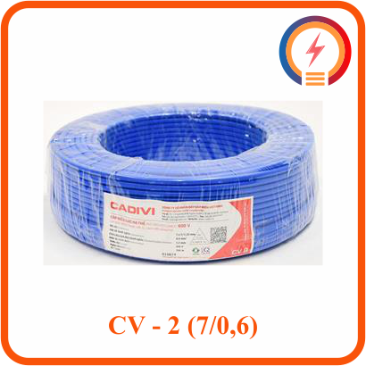  Dây điện lực hạ thế Cadivi CV - 2 (7/0,6) - 600V 