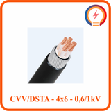  Dây Cadivi CVV/DSTA - 4x6 - 0.6/1kV 