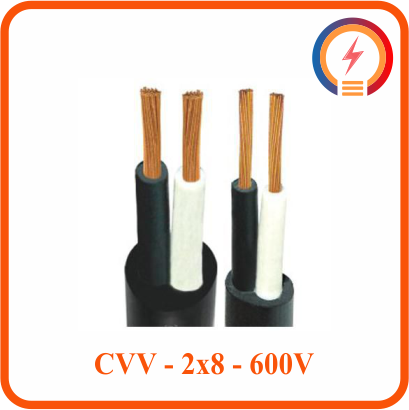  Dây Cadivi CVV - 2x8 - 600V 