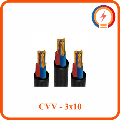  Cáp điện lực hạ thế Cadivi CVV - 3x10 - 300/500V 