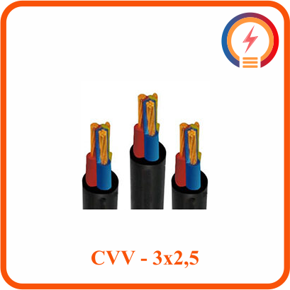  Cáp điện lực hạ thế Cadivi CVV - 3x2,5 - 300/500V 