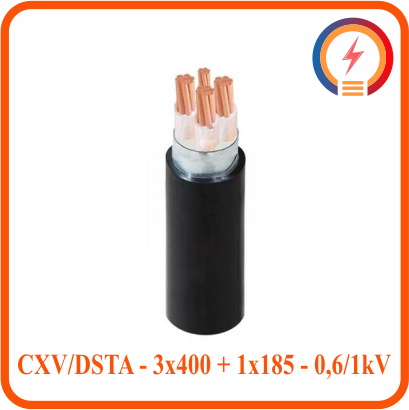  Dây Cadivi CXV/DSTA - 3x400 + 1x185 - 0,6/1kV 