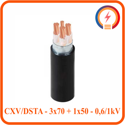  Dây Cadivi CXV/DSTA - 3x70 + 1x50 - 0,6/1kV 