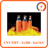  Cáp chậm cháy Cadivi CXV/FRT - 2x300 - 0,6/1 kV 