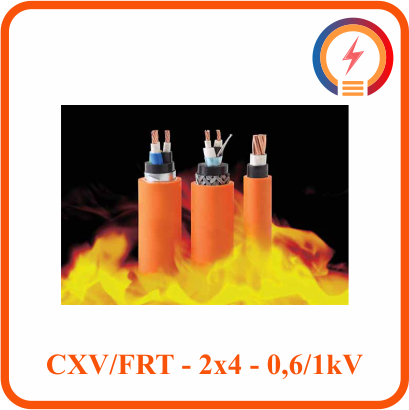  Cáp chậm cháy Cadivi CXV/FRT - 2x4 - 0,6/1 kV 