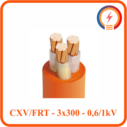  Cáp chậm cháy Cadivi CXV/FRT - 3x300 - 0,6/1 kV 