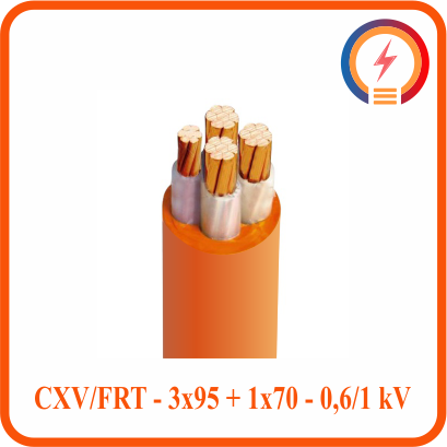  Cáp chậm cháy Cadivi CXV/FRT - 3x95 + 1x70 - 0,6/1 kV 