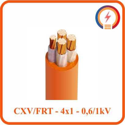  Cáp chậm cháy Cadivi CXV/FRT - 4x1 - 0,6/1 kV 