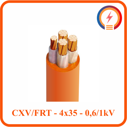  Cáp chậm cháy Cadivi CXV/FRT - 4x35 - 0,6/1 kV 