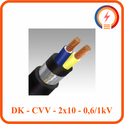  Dây Cadivi DK­­­-CVV - 2x10 - 0,6/1 KV 