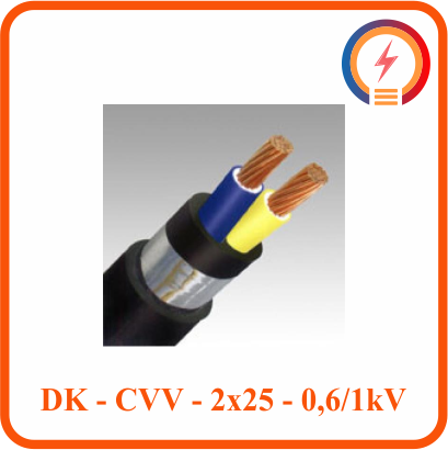  Dây Cadivi DK­­­-CVV - 2x25 - 0,6/1 KV 