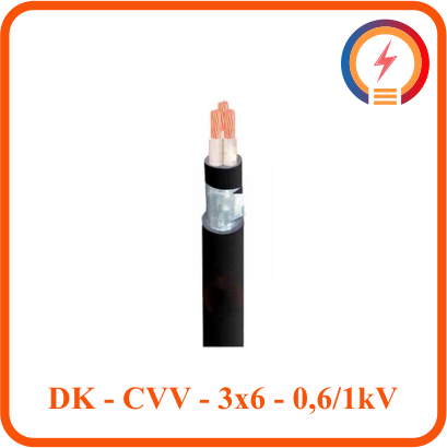  Dây Cadivi DK­­­-CVV - 3x6 - 0,6/1 KV 