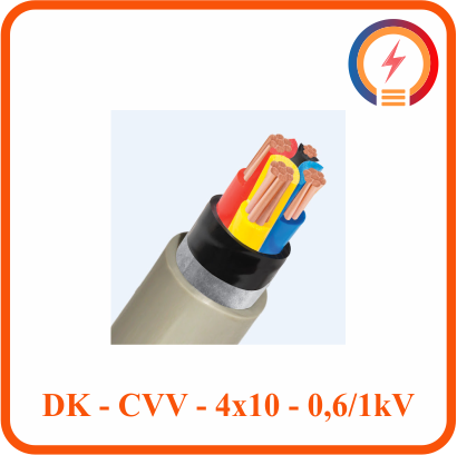 Dây Cadivi DK­­­-CVV - 4x10 - 0,6/1 KV 