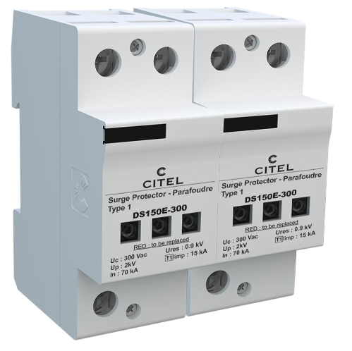  Cắt xung điện áp 1 pha 2P (L+N) 140kA Type 1+2 DS152E-300 